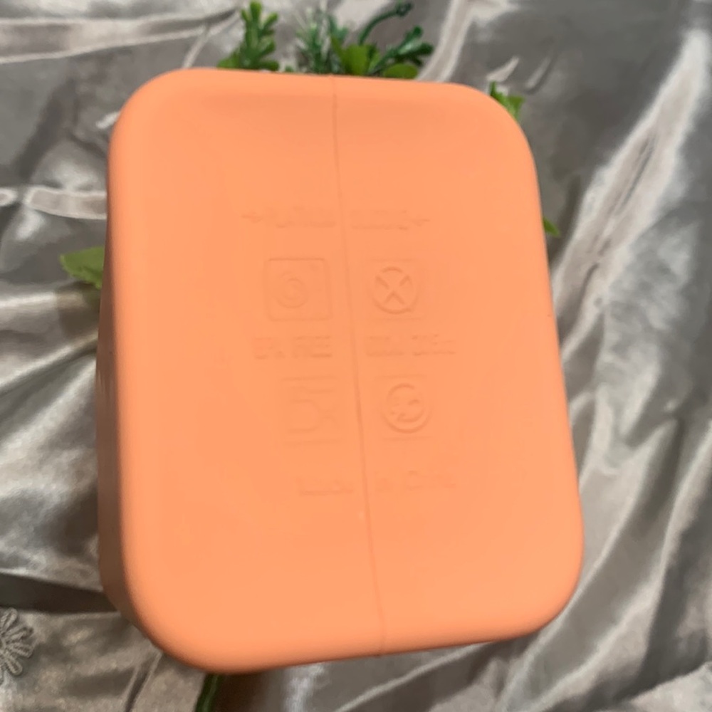 🌹Platinum Silicone • Peach Water Bottle • EPA Free •  600ml 20.5 Oz • - Picture 7 of 7